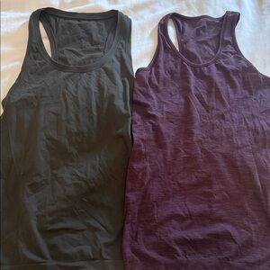Sweaty Betty Racerback Tank bundle in Black and Plum, S